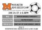 Marlington Boys Soccer Camp