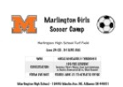 Marlington Girls Soccer Camp